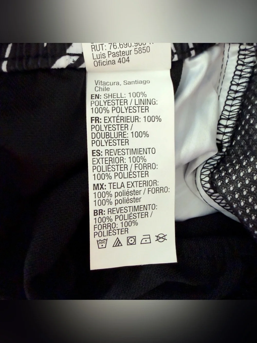 Quicksilver Volley Shorts Bamboo Swim Shorts Trunks Mens Medium Black White
